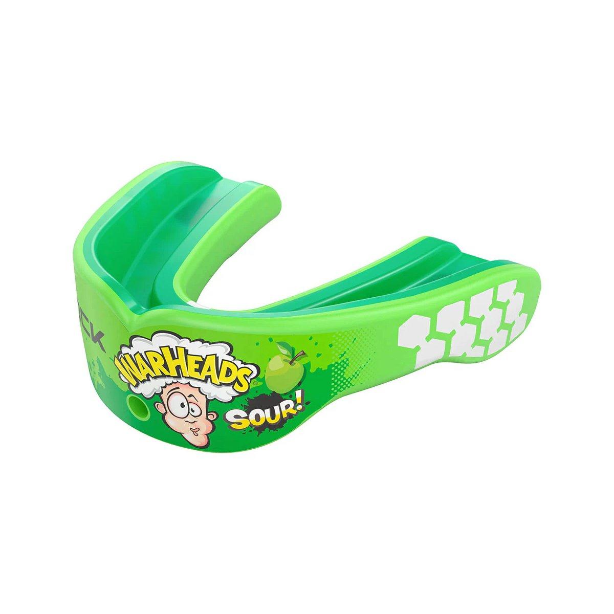 Shock Doctor Gel Max Power Flavor Fusion Green Apple Warheads Youth Mouthguard